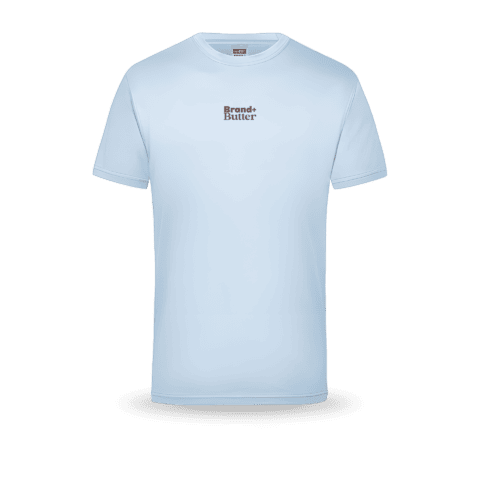 Hellblaues T-Shirt mit Brand+Butter-Logo