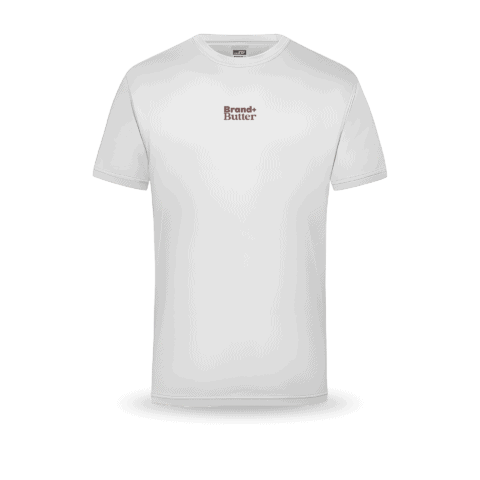 Weißes T-Shirt mit Logo-Aufdruck